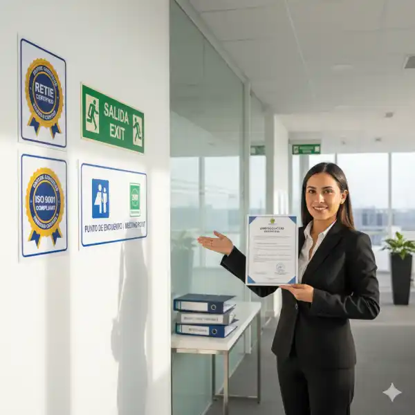 Cumplimiento total de normas RETIE / ISO